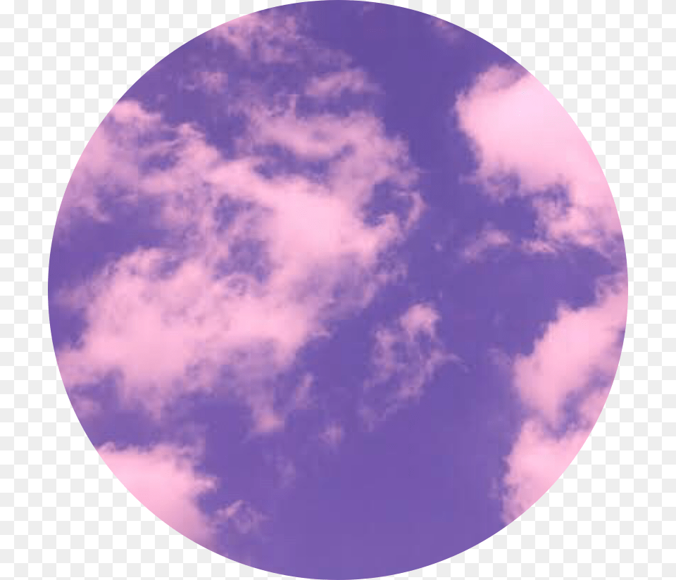 Purple Sky Circle Background Pastel Cloud Ok Im Taking A Nap, Nature, Night, Outdoors, Astronomy Free Png Download