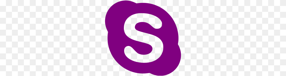 Purple Skype Icon Png Image