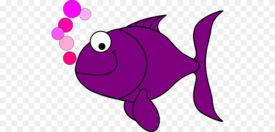 Purple Smiling Goldfish Clip Art, Animal, Sea Life, Fish, Shark Free Png Download