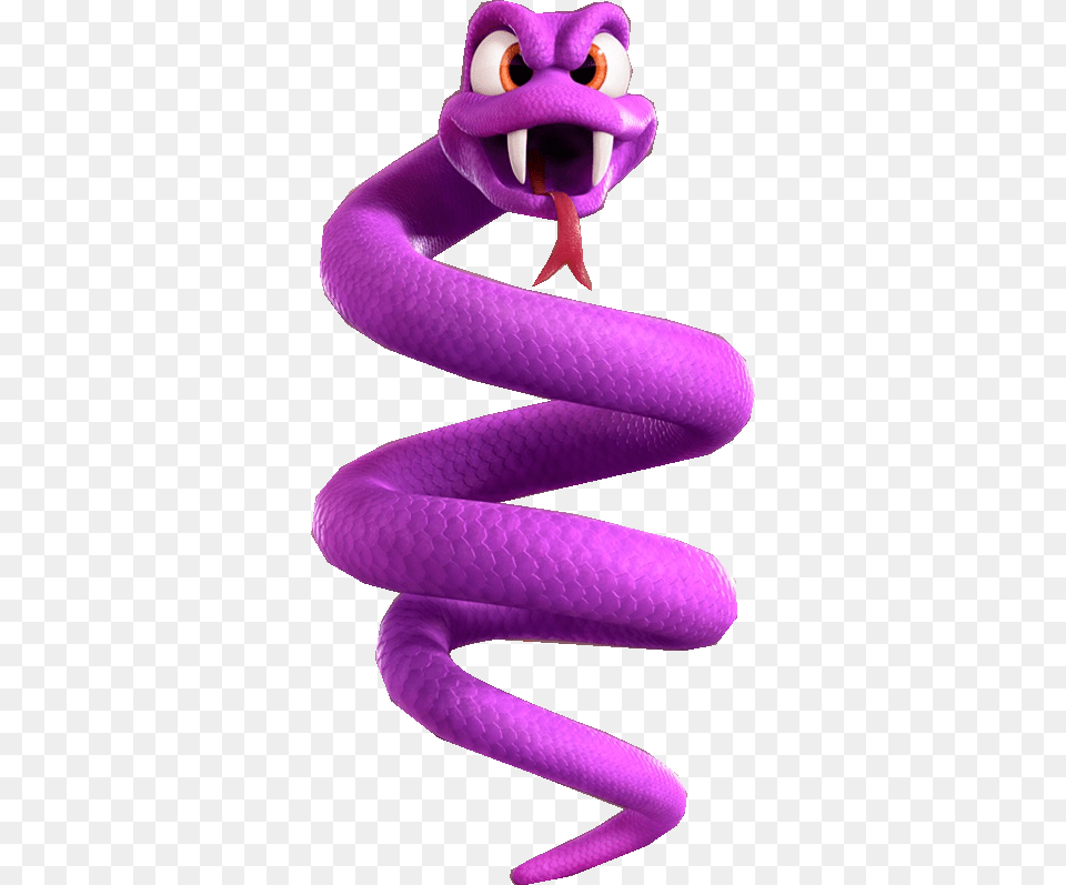 Purple Snake Thingy Q Bert Coily, Animal, Reptile Png Image