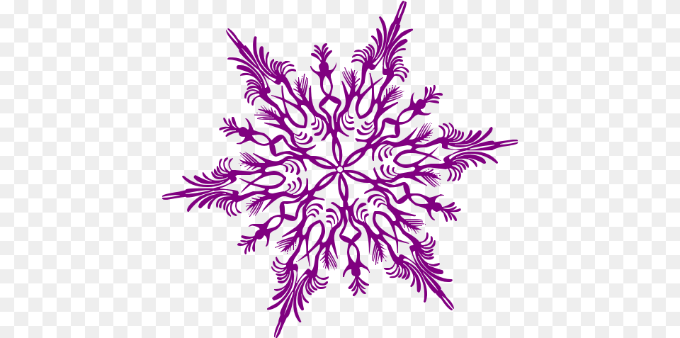 Purple Snowflake Clip Art Showing Gallery For Snowflake, Floral Design, Graphics, Pattern, Plant Png