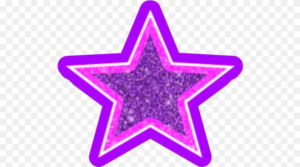 Purple Sparkles Walk Of Fame Star Vector, Star Symbol, Symbol Free Png Download