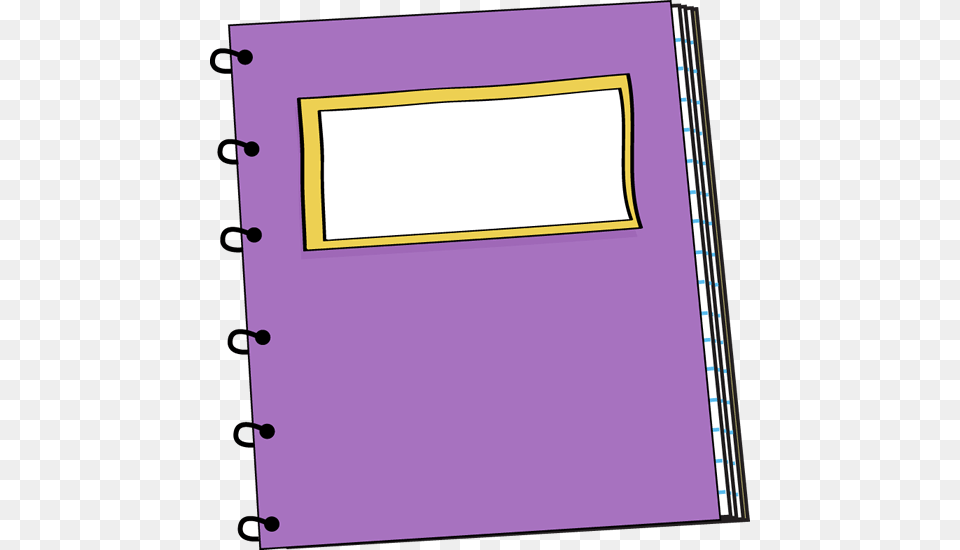 Purple Spiral Notebook Clip Art School Notebook, Page, Text, White Board Free Png