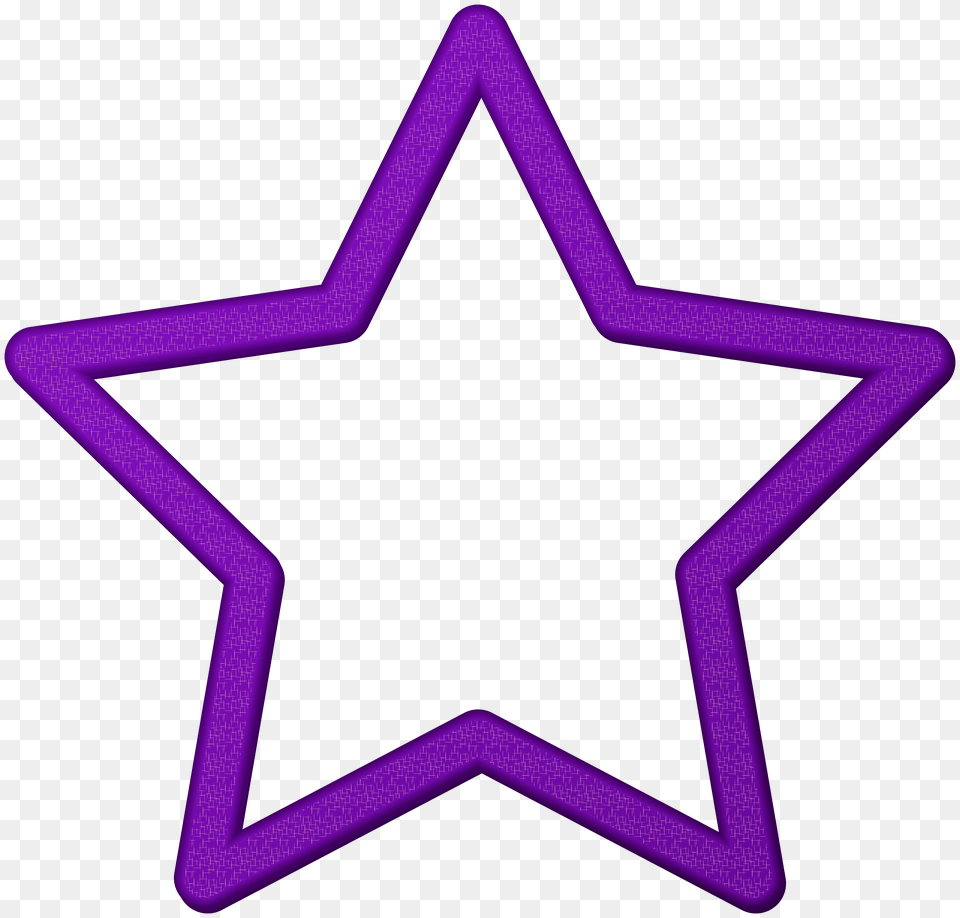 Purple Star Border Frame Clip, Star Symbol, Symbol, First Aid Free Png Download