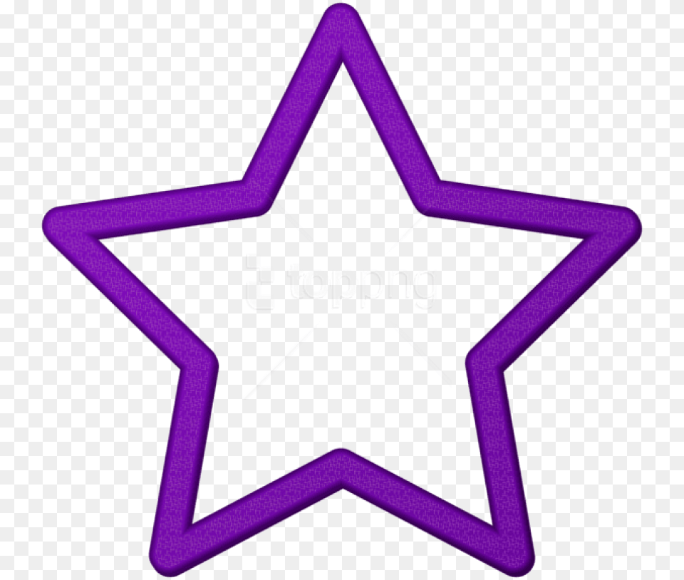 Purple Star Border Frame Clipart Photo Empty Star, Star Symbol, Symbol Free Png