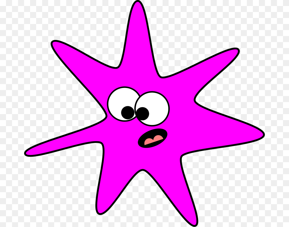 Purple Star Cliparts, Star Symbol, Symbol, Animal, Fish Free Png