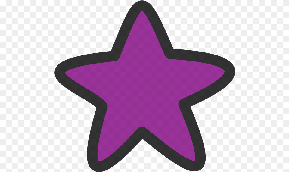 Purple Star For Starry Clip Art Star Purple Star Clipart, Star Symbol, Symbol, Animal, Fish Free Transparent Png