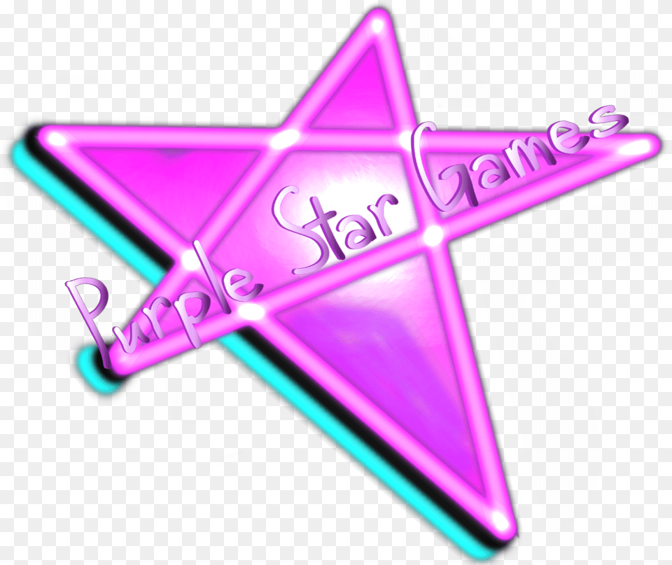Purple Star Games Triangle, Light, Neon, Symbol Png