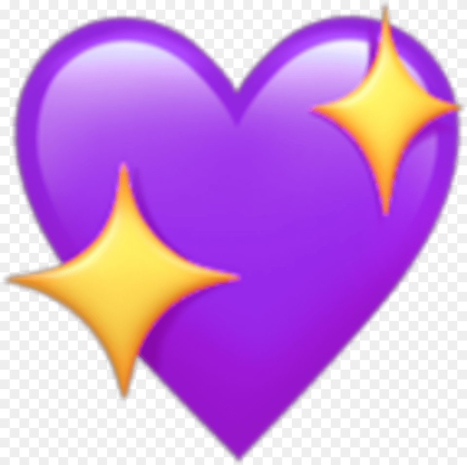 Purple Star Purple Heart Star Emoji Kawaii Heart Emoji, Balloon, Symbol Png