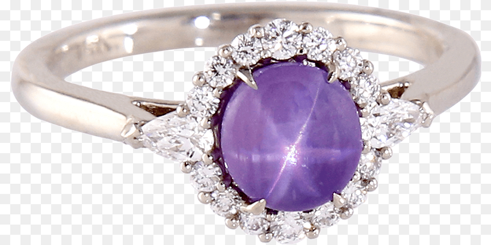 Purple Star Sapphire Ring Purple Star Sapphire Ring, Accessories, Gemstone, Jewelry, Ornament Free Png