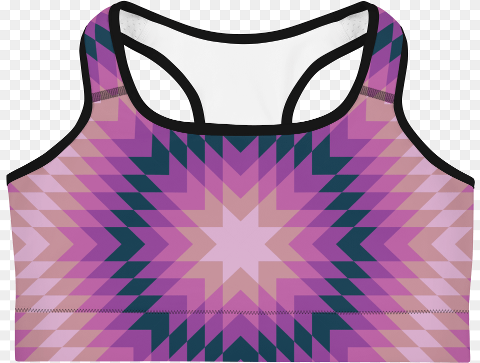 Purple Star Sports Bra Vegan Sports Bra, Clothing, Tank Top, Vest Free Png Download