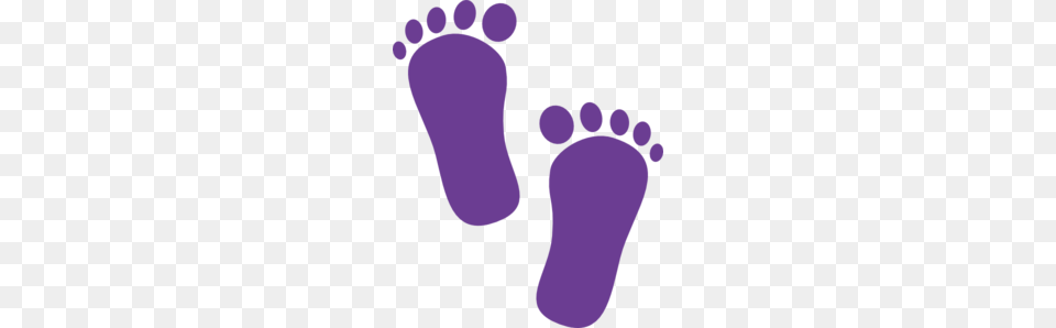 Purple Steps Clipart Clip Art, Footprint Free Transparent Png