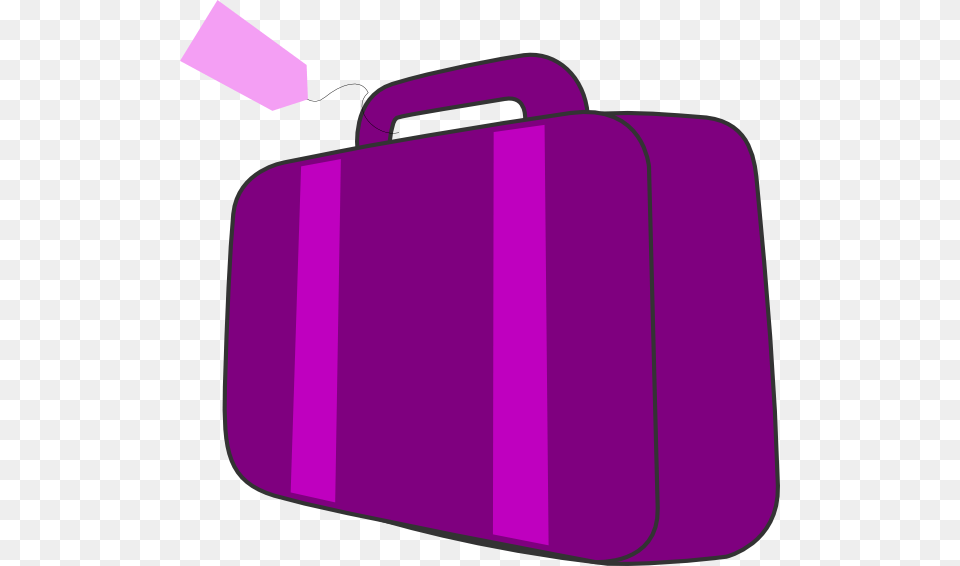 Purple Suitcase Clip Art At Clker Com Purple Suitcase Clipart, Bag, First Aid, Briefcase, Baggage Free Png