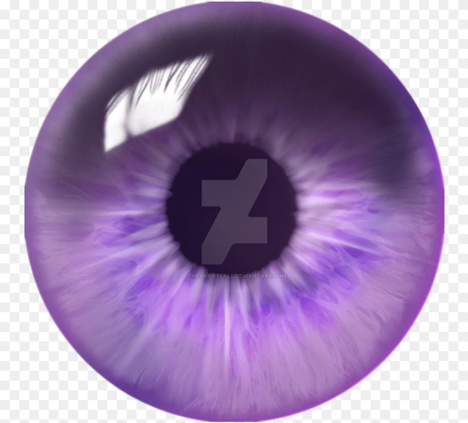 Purple Swirl Eye Finished Silver Eye, Sphere, Accessories, Gemstone, Jewelry Free Png Download