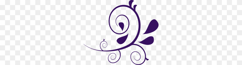 Purple Swirl Without Dots Clip Art, Floral Design, Graphics, Pattern, Spiral Free Png