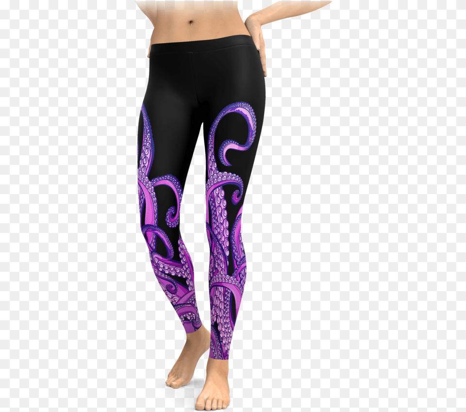 Purple Tentacles Going Up Leggings U2013 Brave New Look Stranger Things Leggings, Clothing, Hosiery, Tights, Adult Free Png Download