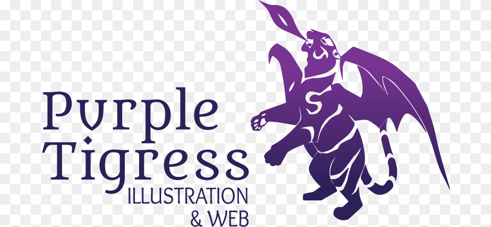 Purple Tigress Graphic Design, Accessories, Art, Ornament, Baby Free Png Download