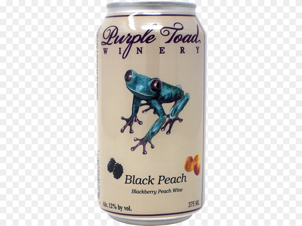Purple Toad Wine Black Peach, Tin, Can, Wildlife, Amphibian Free Transparent Png