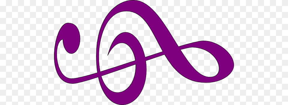 Purple Treble Clef Clip Art, Logo, Text, Symbol, Smoke Pipe Png
