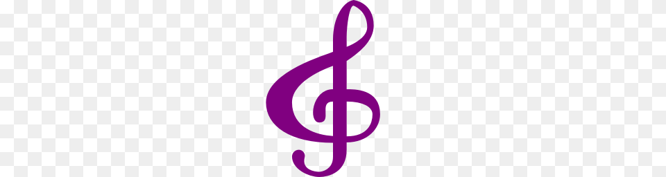 Purple Treble Clef Clipart Clipart, Alphabet, Ampersand, Symbol, Text Free Png Download