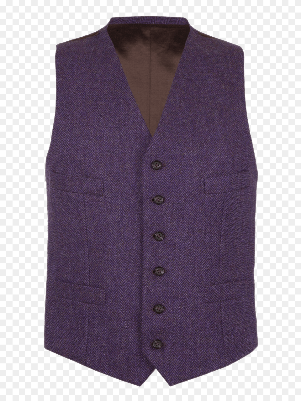 Purple Tweed Waistcoat, Clothing, Lifejacket, Vest Free Png