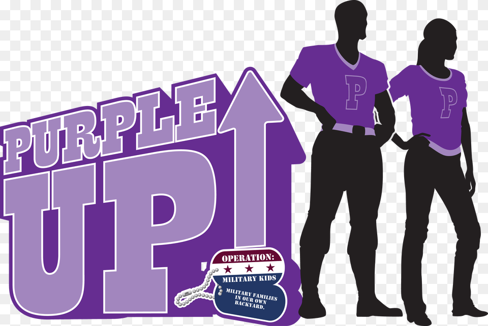 Purple Up Recognizes Military Kids April Hawaii Army Weekly, Person, T-shirt, Clothing, People Png