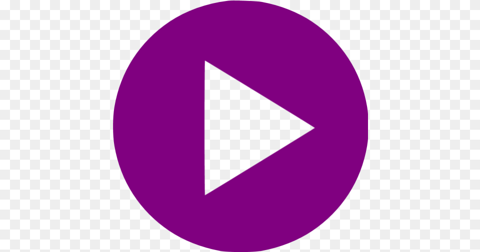 Purple Video Play Icon Purple Video Icons Video Play Button Purple, Triangle, Disk Png