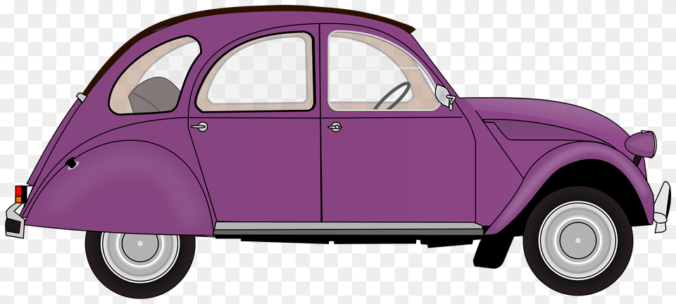 Purple Volkswagen Beetle Clipart, Car, Sedan, Transportation, Vehicle Free Transparent Png