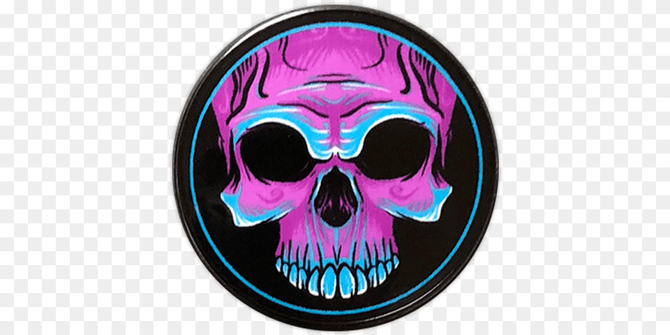 Purple Voodoo Skull Pin Voodoo Skull, Emblem, Symbol, Person, Logo Free Transparent Png