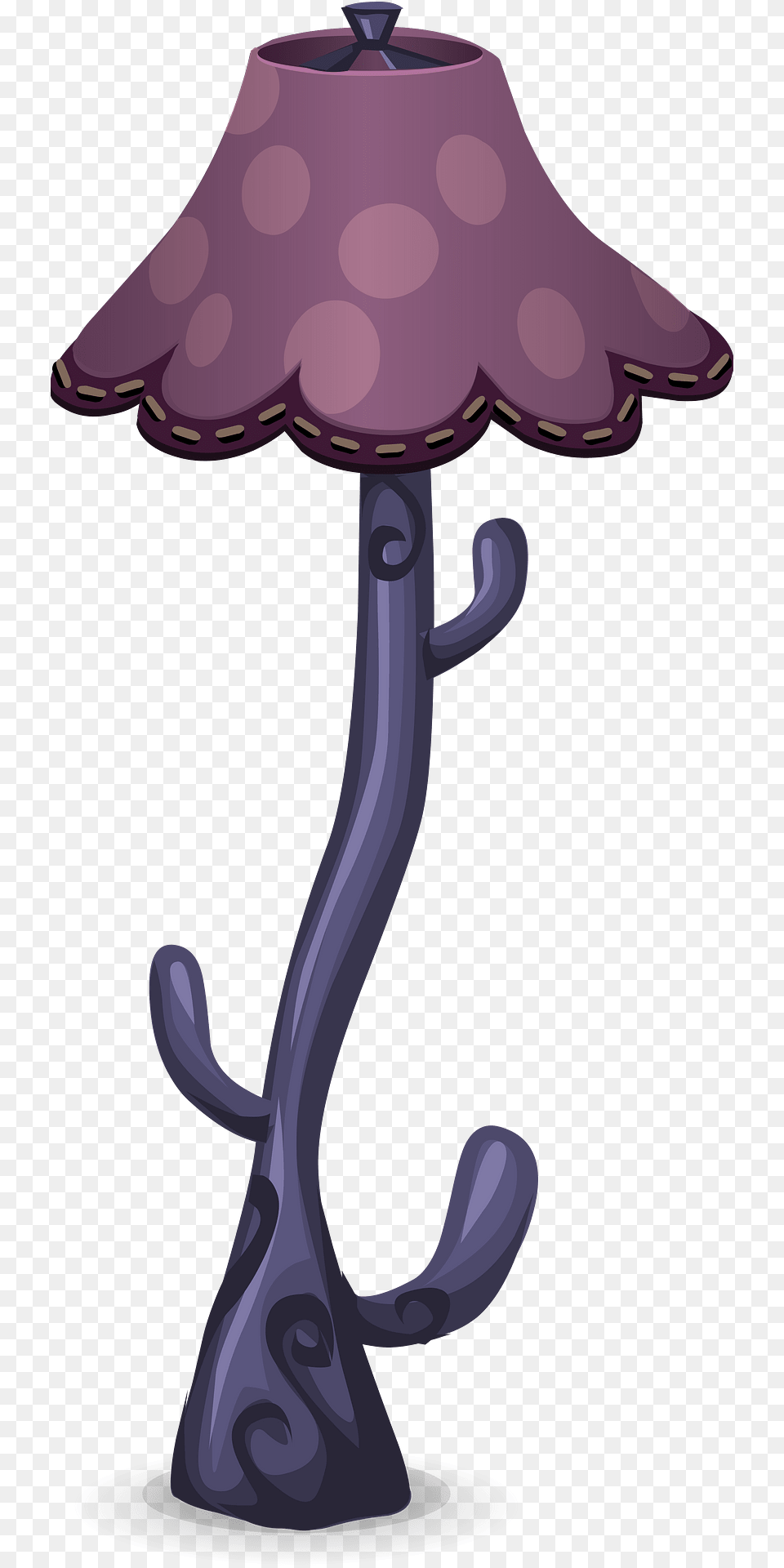 Purple Voyage Floor Lamp Clipart, Table Lamp, Lampshade Free Png