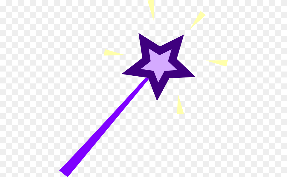 Purple Wand Clip Art At Clker Fairy Wand Clip Art, Star Symbol, Symbol Free Png