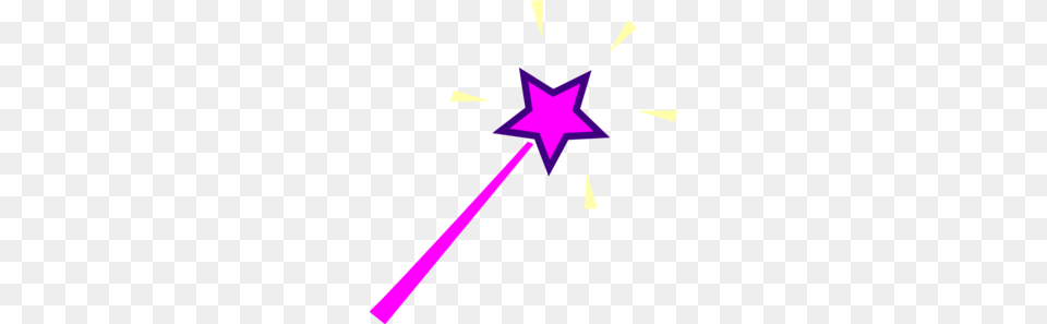 Purple Wand Pic Clip Art, Star Symbol, Symbol, Person Png Image
