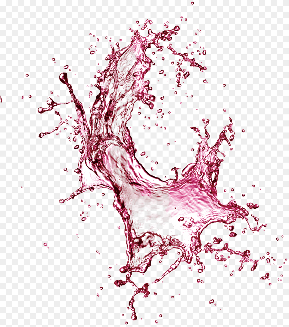 Purple Water Splash Effect Element Water Splash Color, Stain, Pattern, Chandelier, Lamp Free Png