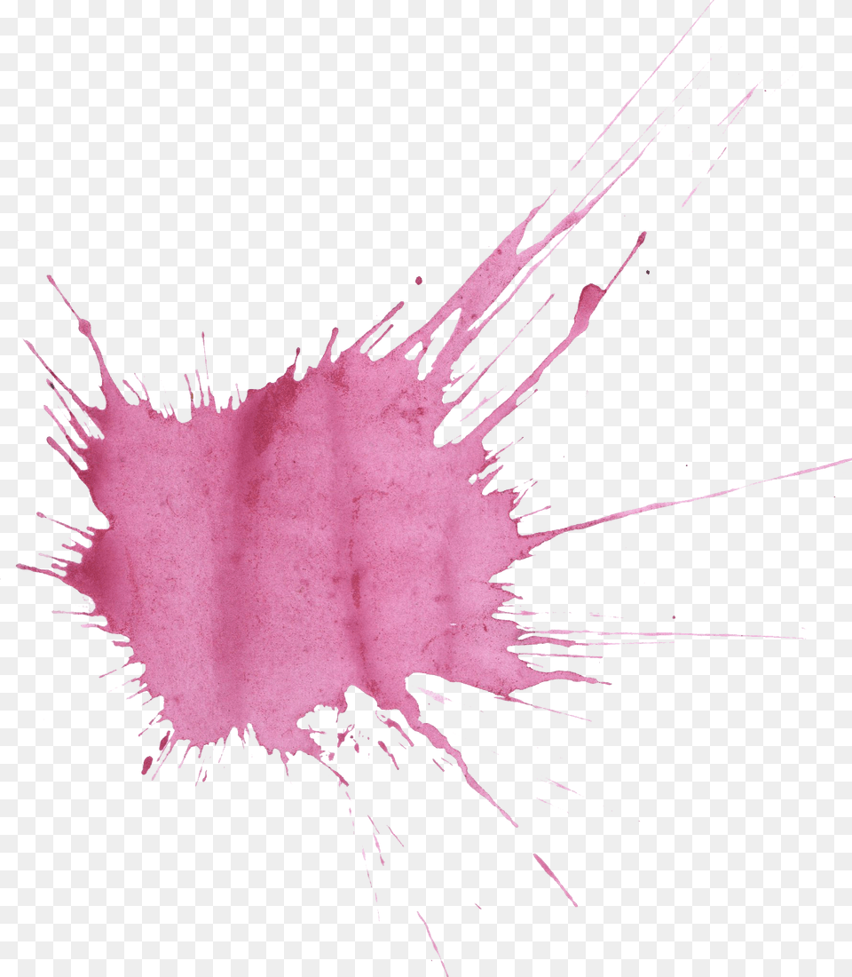 Purple Watercolor 5png Watercolour Splatter Of Pink Paint, Stain, Person, Powder Free Png Download