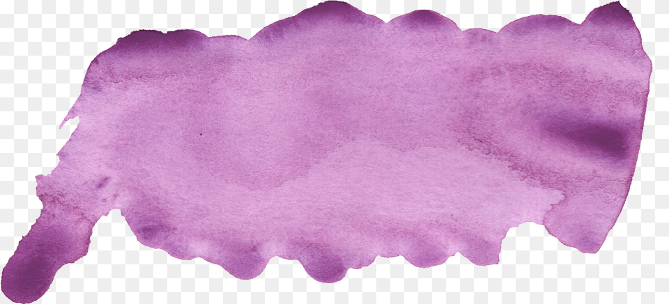 Purple Watercolor Brush Stroke Watercolor Paint Smear Transparent, Flower, Petal, Plant, Stain Png Image