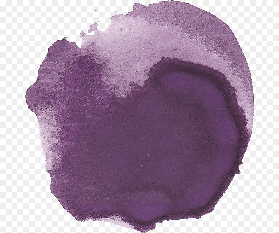 Purple Watercolor Circle, Mineral, Accessories, Jewelry, Gemstone Png