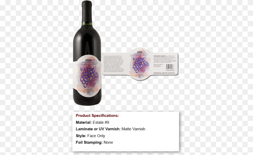 Purple Watercolor Grapes On White Custom Shape Wine Wine, Alcohol, Beverage, Bottle, Liquor Free Png Download