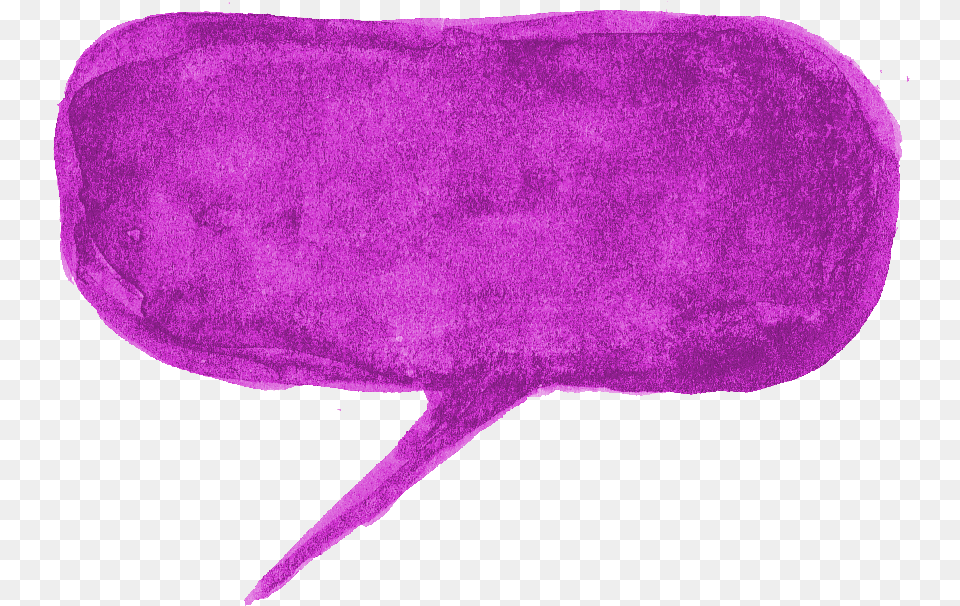Purple Watercolor Speech Bubble Transparent Watercolor Speech Bubble, Cushion, Home Decor Png