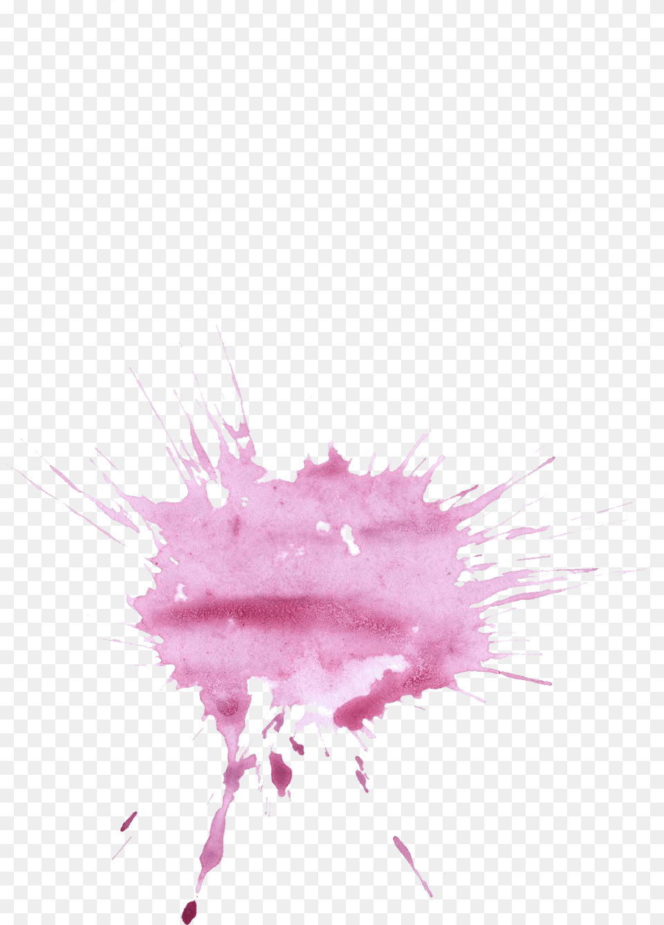 Purple Watercolor Splash, Stain Free Png Download