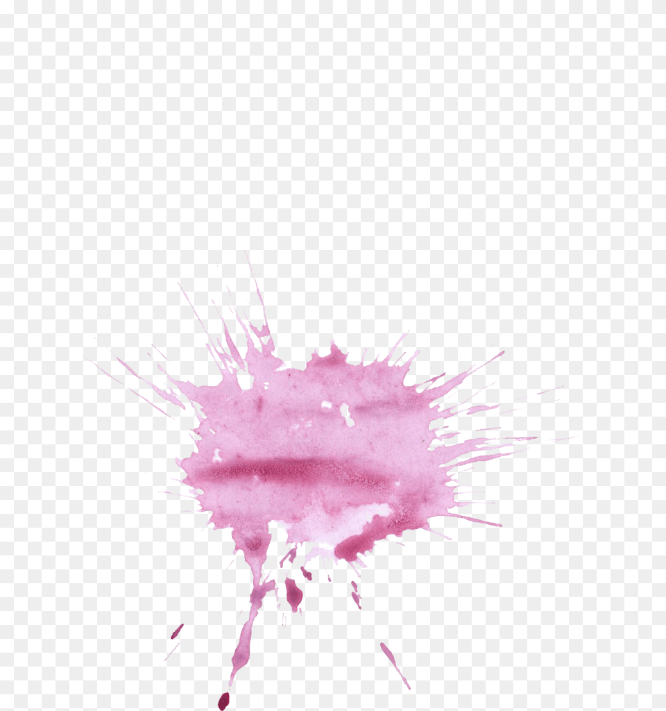 Purple Watercolor Splatter Pink Watercolour Splash On Transparent, Stain, Person, Face, Head Free Png