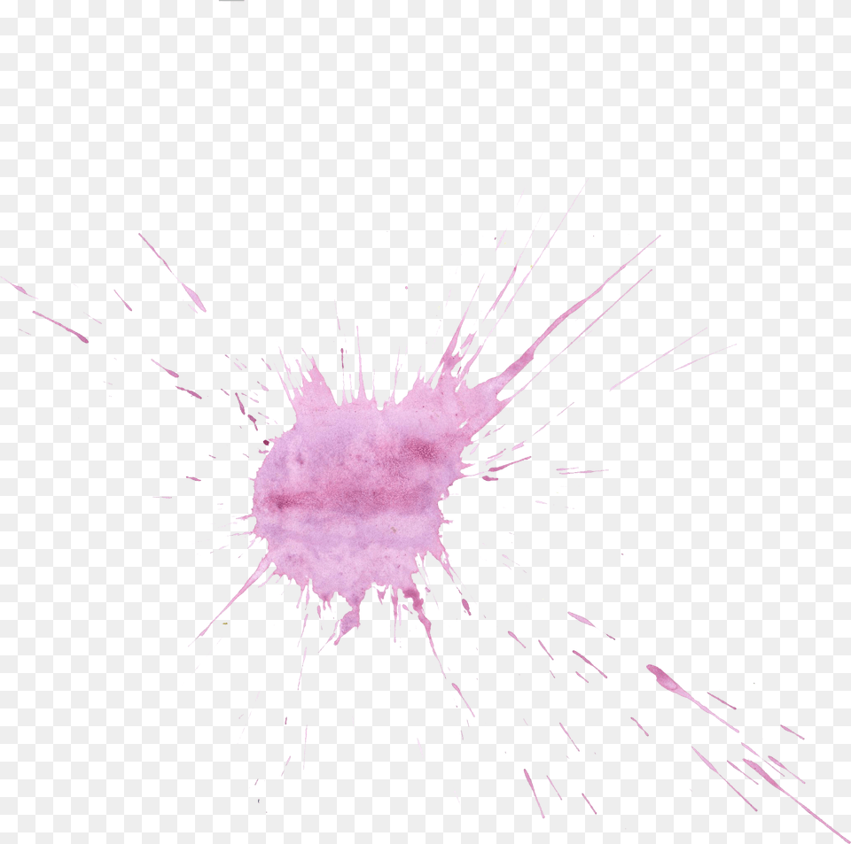 Purple Watercolor Splatter Sketch, Stain, Fireworks, Flare, Light Png