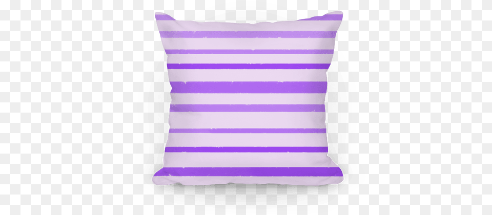 Purple Watercolor Stripe Pattern Pillow Cushion, Home Decor Free Png