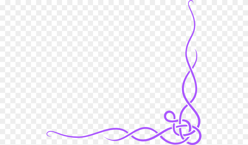 Purple Wedding Borders Clipart Design For A4 Size Paper, Text Free Png Download
