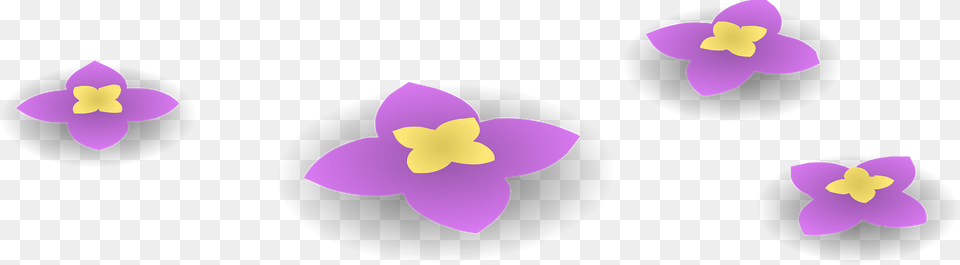 Purple Wild Flowers Clipart, Flower, Plant Png Image