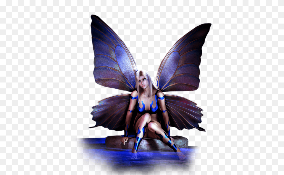 Purple Wings, Adult, Female, Person, Woman Free Transparent Png