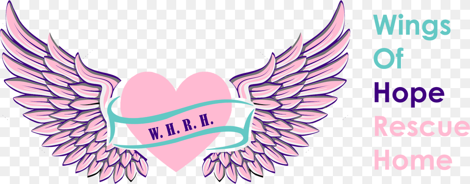 Purple Wings Logo Angel Heart With Wings Angel Wings And Heart, Symbol Free Png