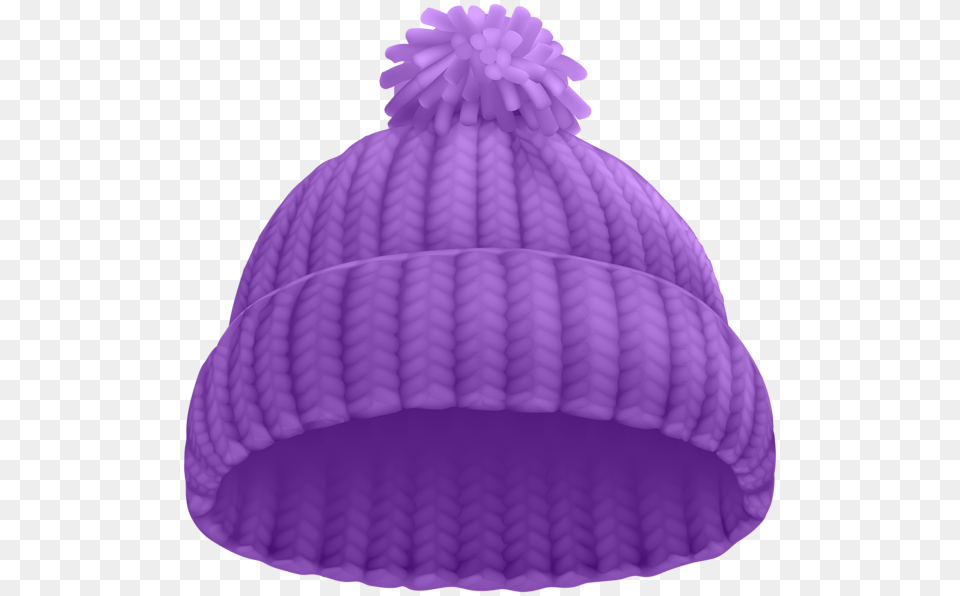 Purple Winter Hat Clip Art, Cap, Clothing, Beanie Png