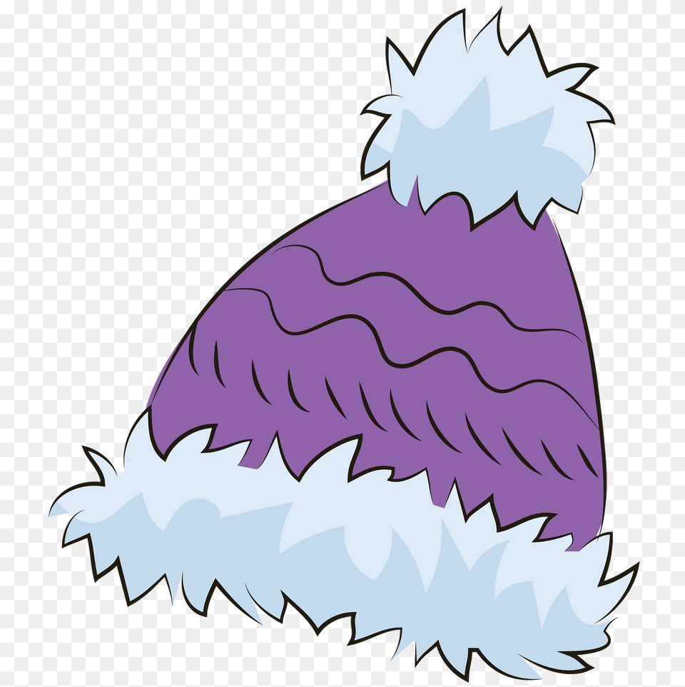 Purple Winter Hat Clipart, Food, Clothing, Meal, Dish Free Transparent Png