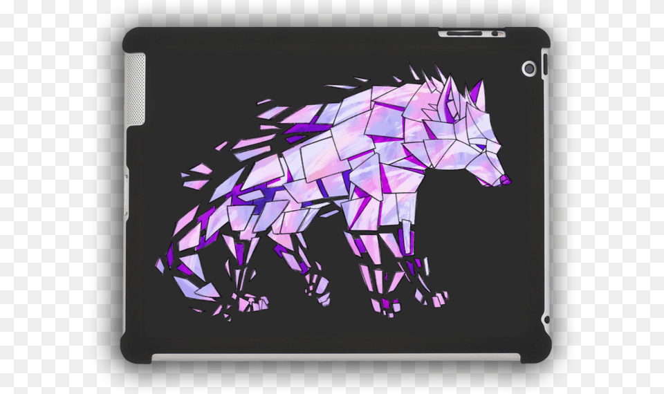 Purple Wolf Ipad Case Sleeveless Shirt, Art, Computer, Electronics, Tablet Computer Png
