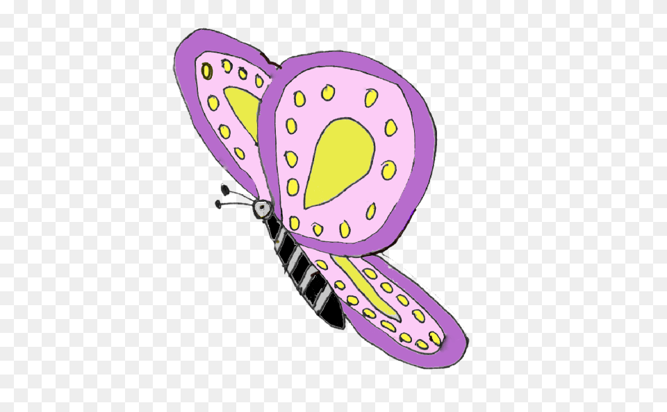 Purple Yellow Butterfly Clip Art, Clothing, Hat, Animal, Mammal Free Transparent Png